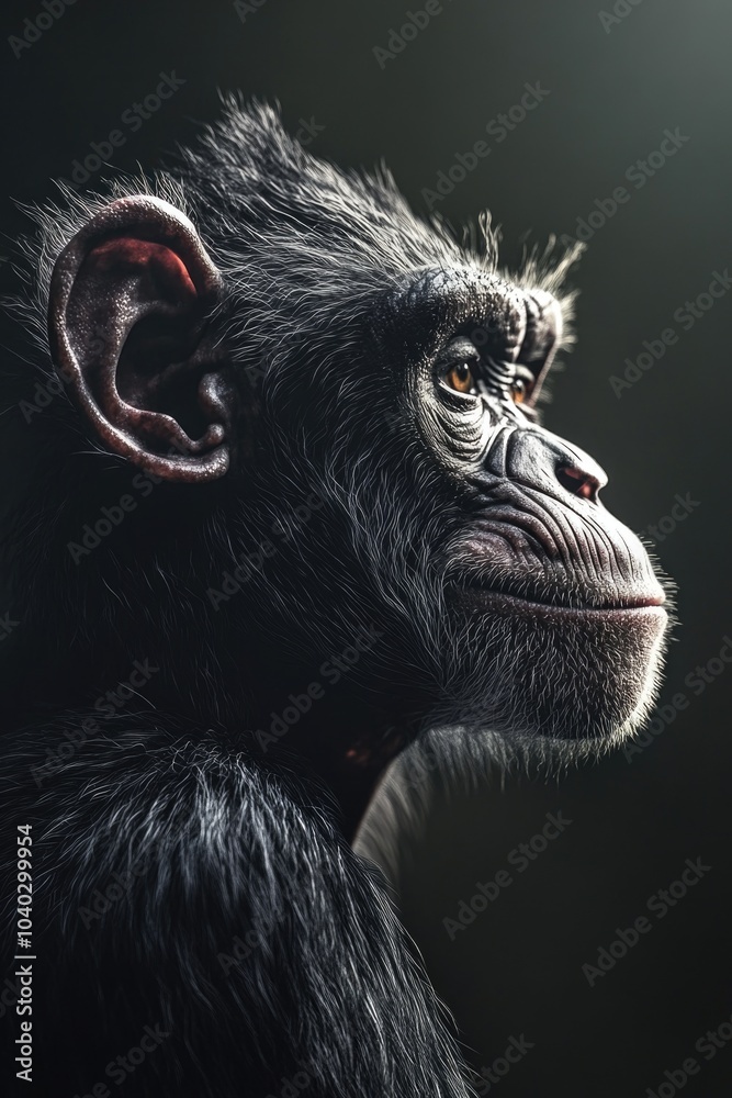 Fototapeta premium Monkey Face Close Up