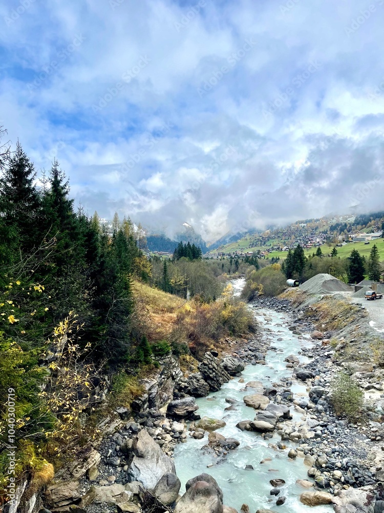 Fototapeta premium river in the mountains