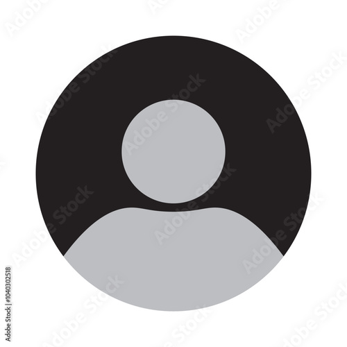Default Avatar profile icon transparent png. Social media User png icon. whatsApp Dp. isolated on white background.eps10