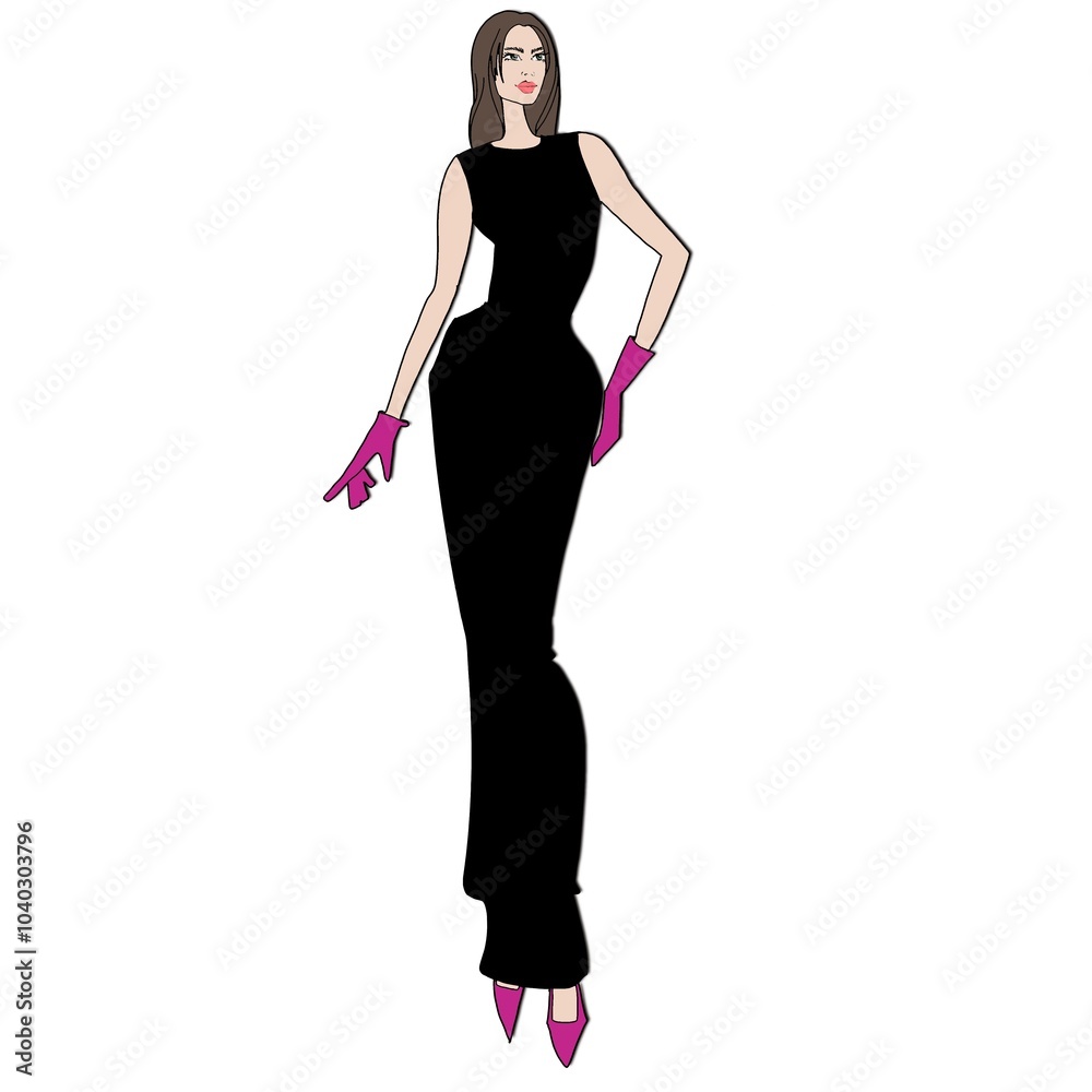 Women in stylish outfits. Sketch. Fashion Event Illustration on a white background, croquis, an easy style of fashion illustration.
Women in stylish outfits. Sketch. Fashion Event Illustration on a white background, croquis, an easy style of fashion illustration.