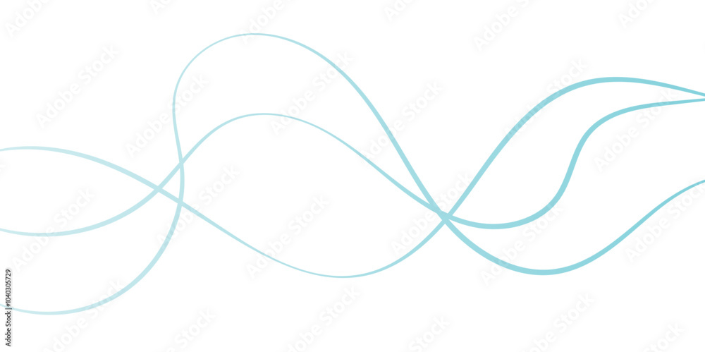 Blue color wave line abstract background design.  Energy waves technology concept design for business, presentation, banner.