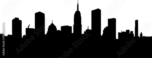 townscape,cityscape silhouette vector