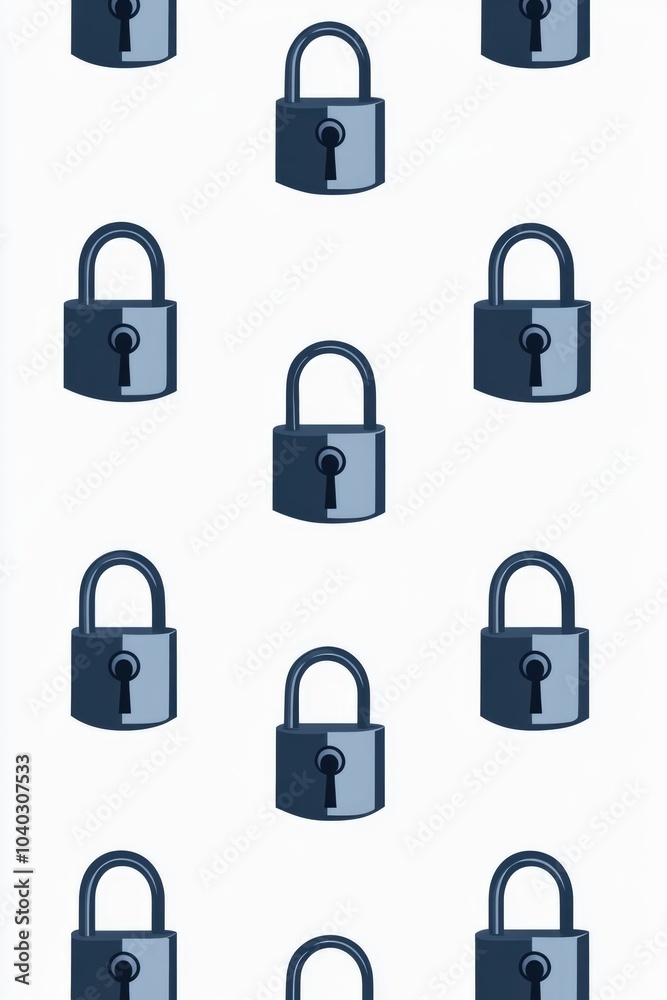 Padlock Collection White Background Padlock Collection White Background