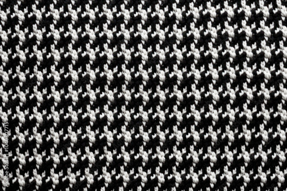 Houndstooth pattern knitted wool texture woven armor. Houndstooth pattern knitted wool texture woven armor.