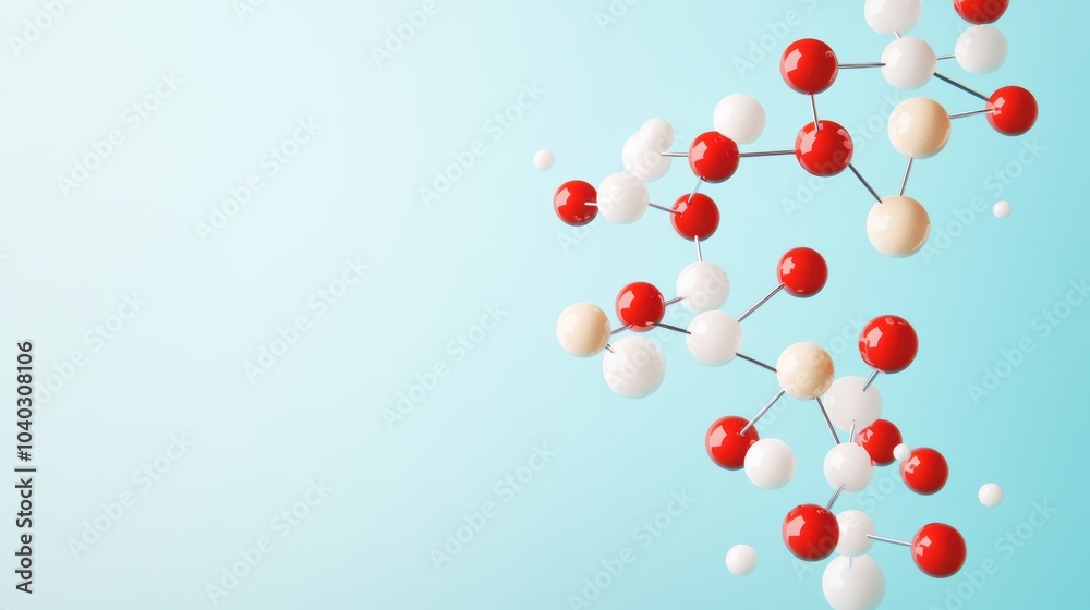 A simplified ball and stick model of a molecule, highlighting the spatial arrangement of atoms and bonds, with a focus on its shape. A simplified ball and stick model of a molecule, highlighting the spatial arrangement of atoms and bonds, with a focus on its shape.