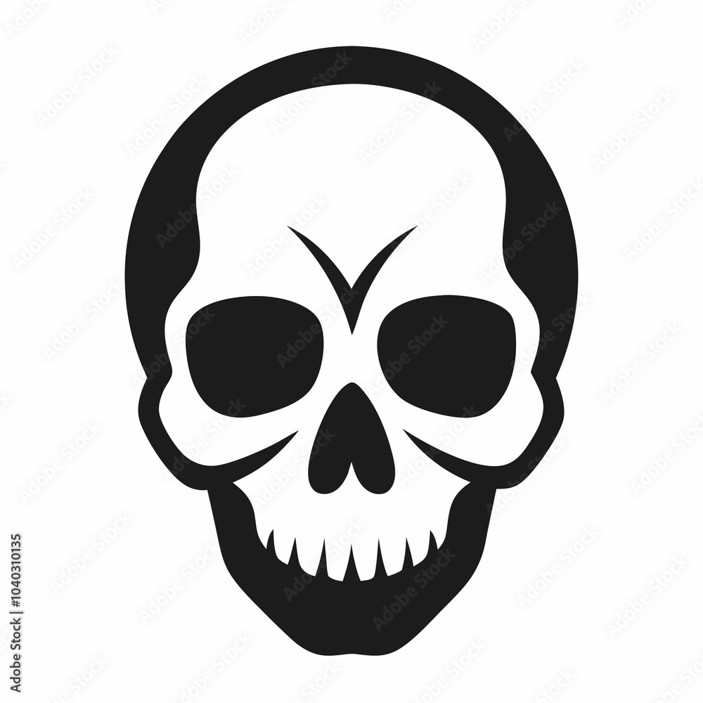 Fototapeta premium skull on black