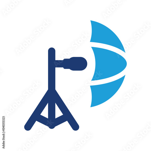 Lighting umbrella icon