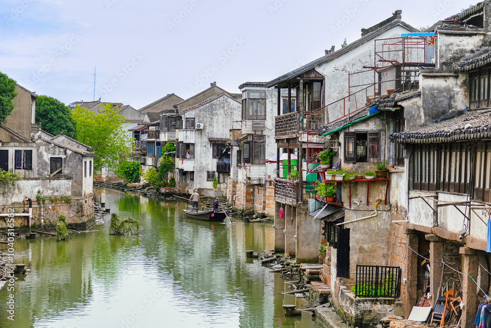 View of the classical water town called Shaxi near Shanghai suburb in Jiangsu, China. View of the classical water town called Shaxi near Shanghai suburb in Jiangsu, China.
