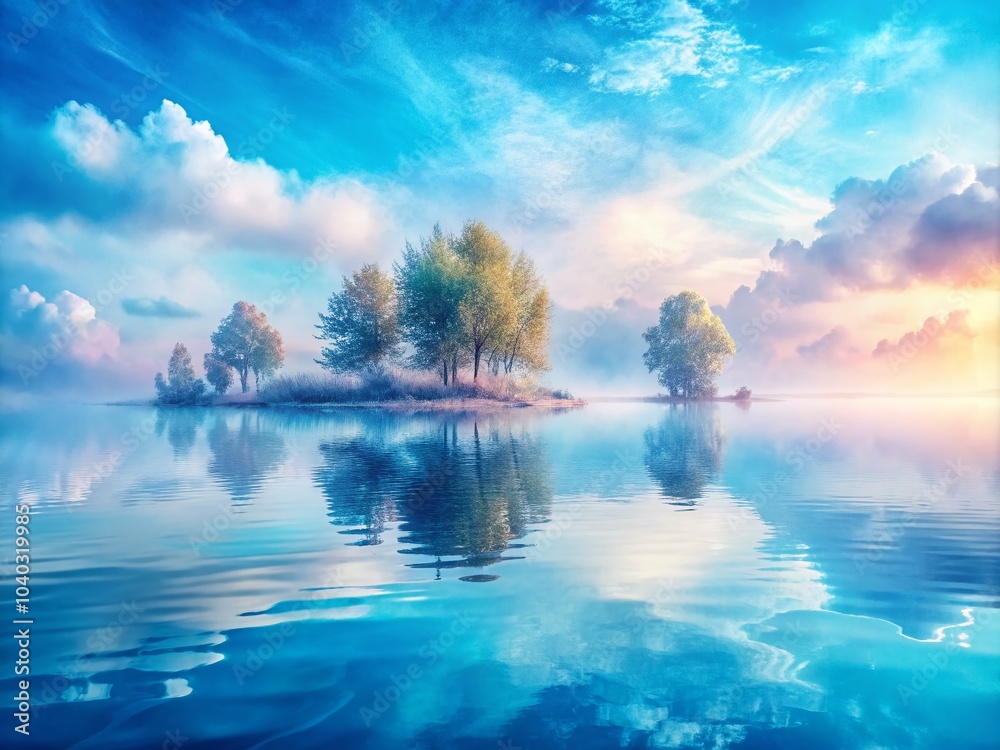 Tranquil Waters: Blue Pastel Double Exposure Photography for Serene Backgrounds Tranquil Waters: Blue Pastel Double Exposure Photography for Serene Backgrounds