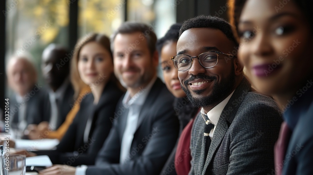 Diverse Group of Business Professionals in Meeting Diverse Group of Business Professionals in Meeting