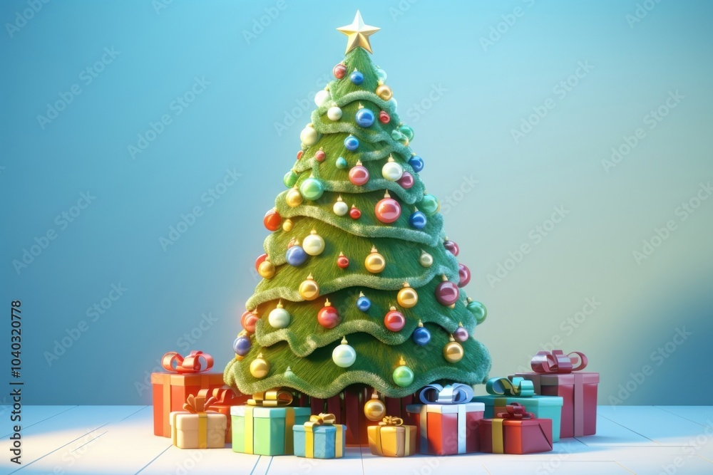 Obraz premium Christmas tree plant christmas tree.