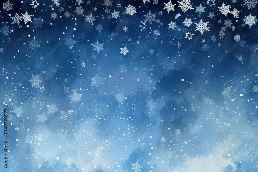 Fototapeta premium A christmas snowflake night backgrounds star illuminated.