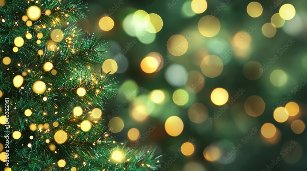 Defocused Christmas tree. Defocused Lights. Christmas tree background Defocused Christmas tree. Defocused Lights. Christmas tree background
