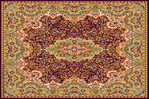 Christmas folk art design Carpet with modern Pattern and texture having trending colors in high resolution 