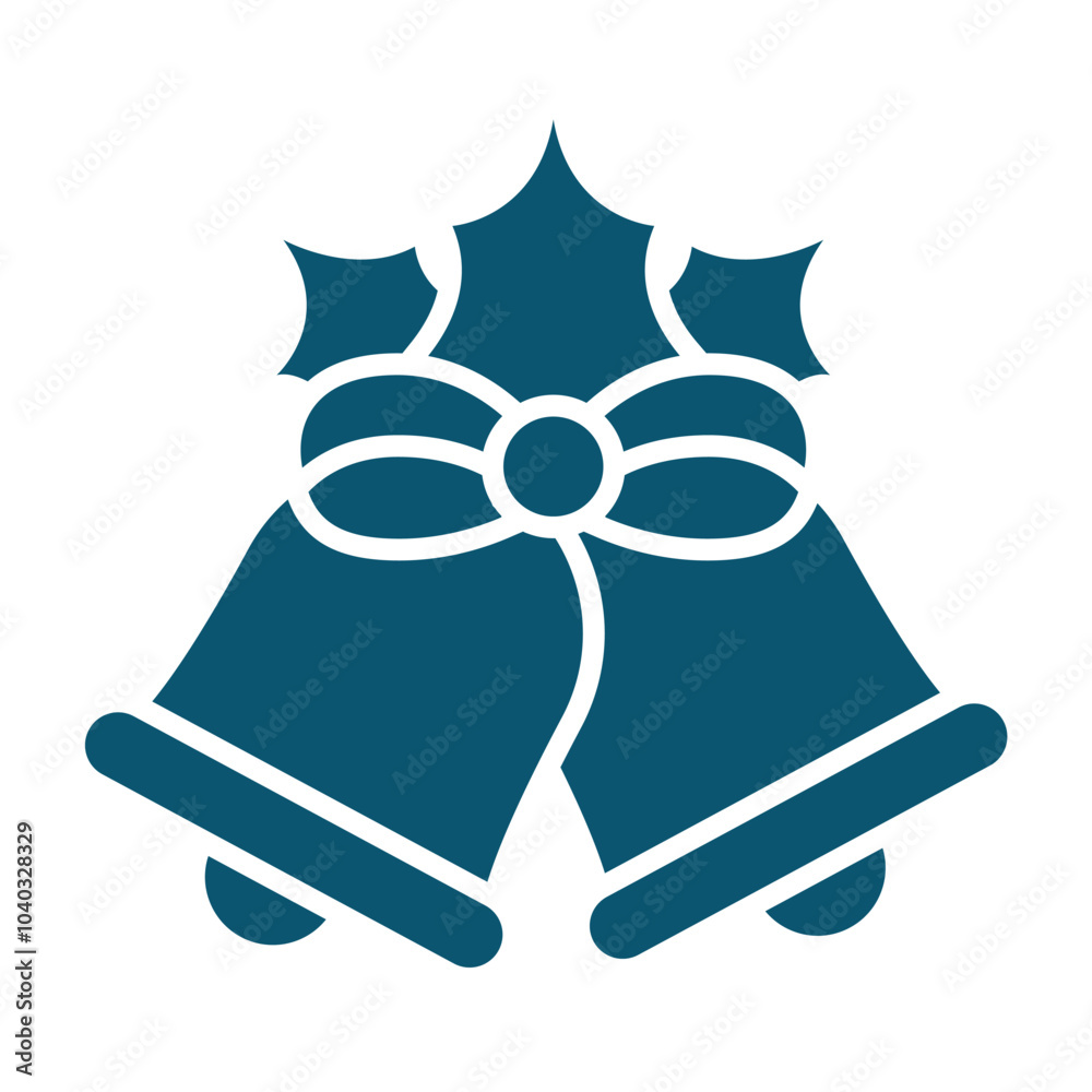 Christmas bell icon design vector template Christmas bell icon design vector template