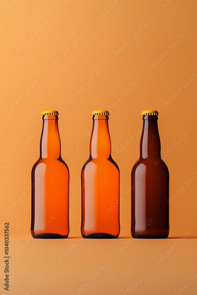 Background of Unbranded beer bottle Background of Unbranded beer bottle