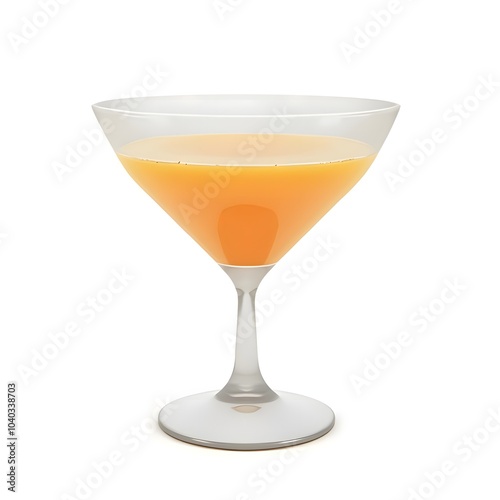 Orange Cocktail Drink in Glass 