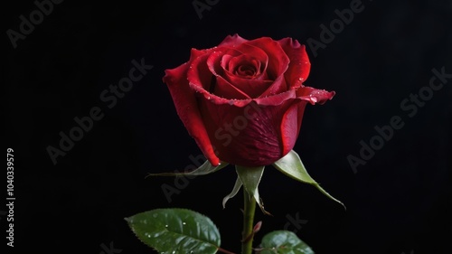 Rose, Pink, Water Droplets, Flower, Red, Background, Black, Shiny, Plants