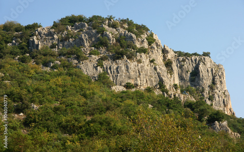 Ballikayalar Canyon is located in Gebze, Turkey. It is a popular tourist area. photo