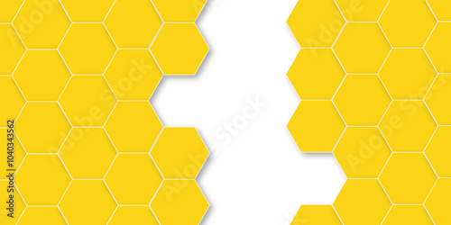 Abstract white background with hexagon and hexagonal background. Luxury white pattern with hexagons. abstract 3d hexagonal background with shadow. 3D futuristic abstract honeycomb mosaic background.