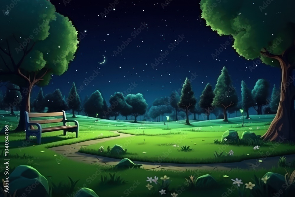 Night green landscape astronomy. Night green landscape astronomy.