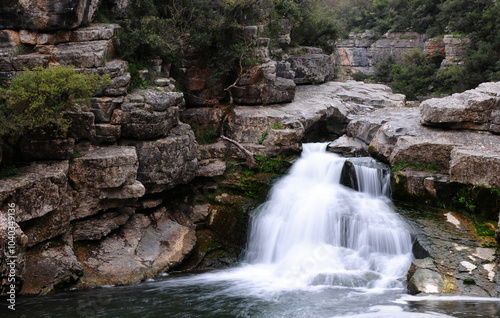 Ballikayalar Waterfalls, located in Gebze, Turkey, are deep in the canyon. There are 2 large waterfalls throughout the canyon. 