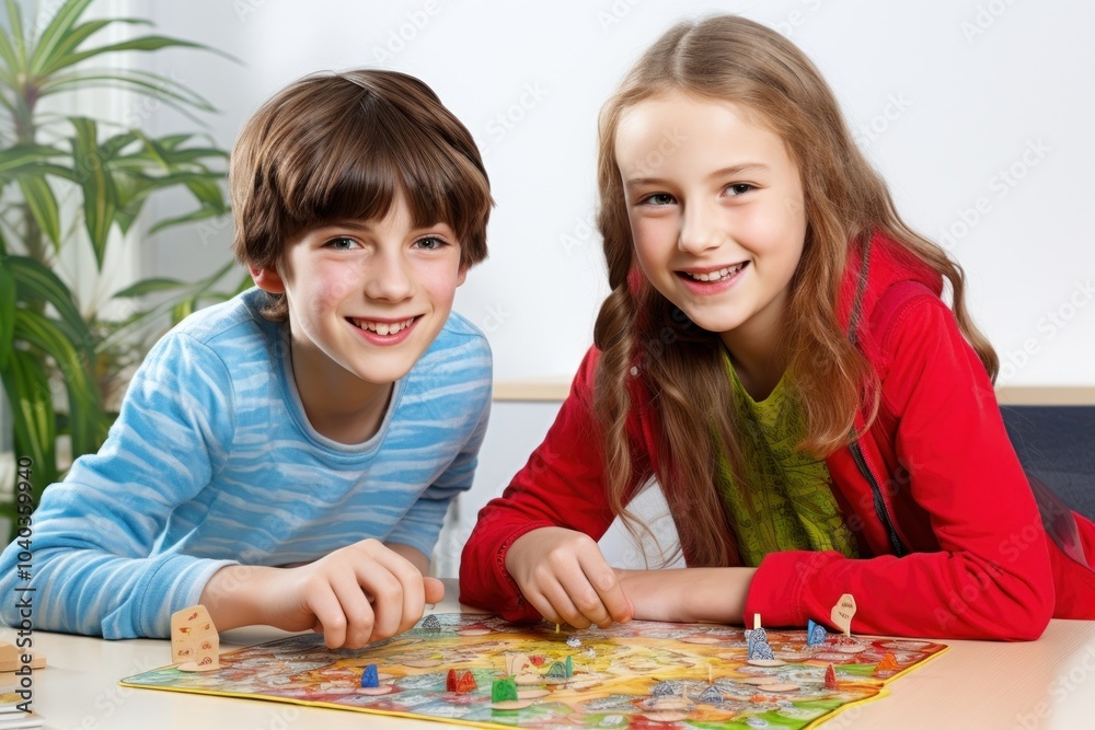 Fototapeta premium Child table game togetherness.