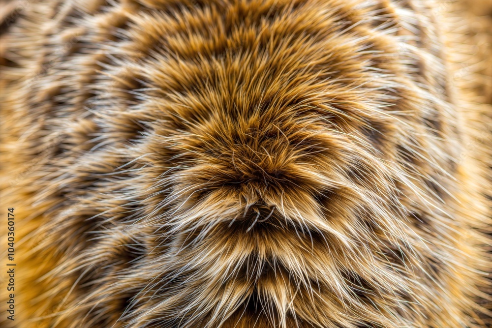 Tiger fur close-up highlighting striped texture and detail Tiger fur close-up highlighting striped texture and detail