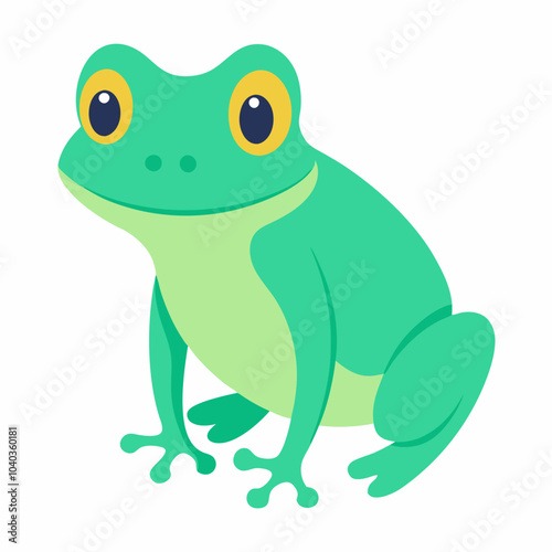 Glass Frog vector illustration