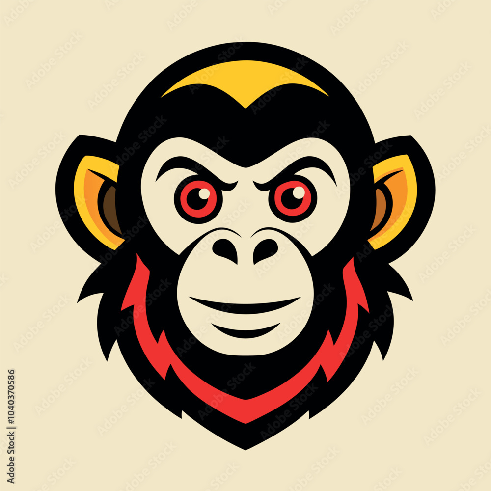 Monkey Mascot Logo icon Design