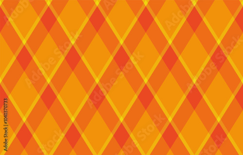 Argyle pattern of geometric rhombus. Harlequin check wallpaper design. Classic diamond shaped textile material for web background, print fabric clothing, sweater, wrapping paper, gift card, invitation