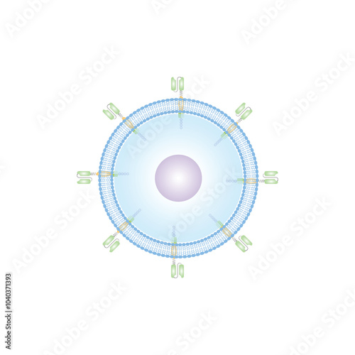 CAR T-cell Scientific Design. Vector Illustration.
