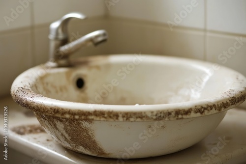 a dirty sink 