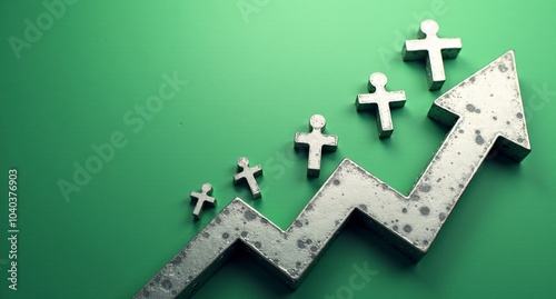 Healthcare reform in green and silver with rough textures, dollar signs, and rising arrows, representing economic shifts. The composition features spatial hierarchy with layered elements for an intuit photo