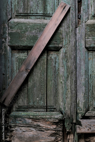 Old wooden door details