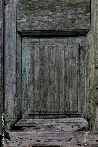 Old wooden door details