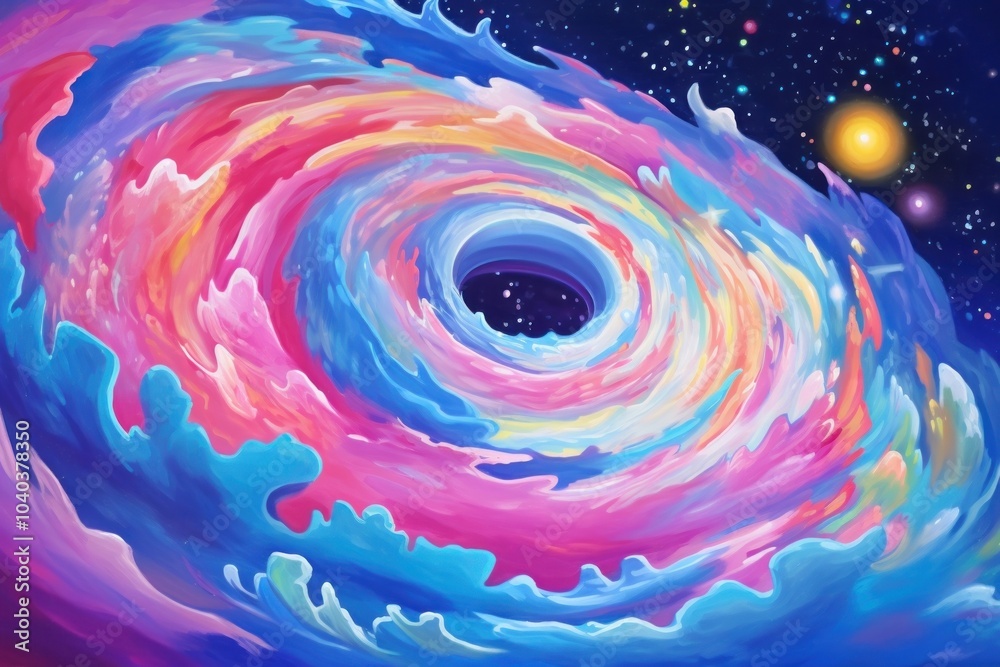Oil painting of a galaxy backgrounds pattern nature. Oil painting of a galaxy backgrounds pattern nature.