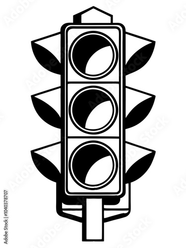 Traffic Light silhouette Vector