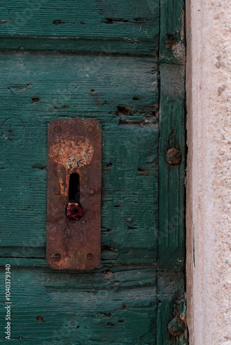 Old wooden door details