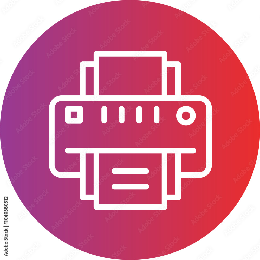 Printer vector icon style Printer vector icon style