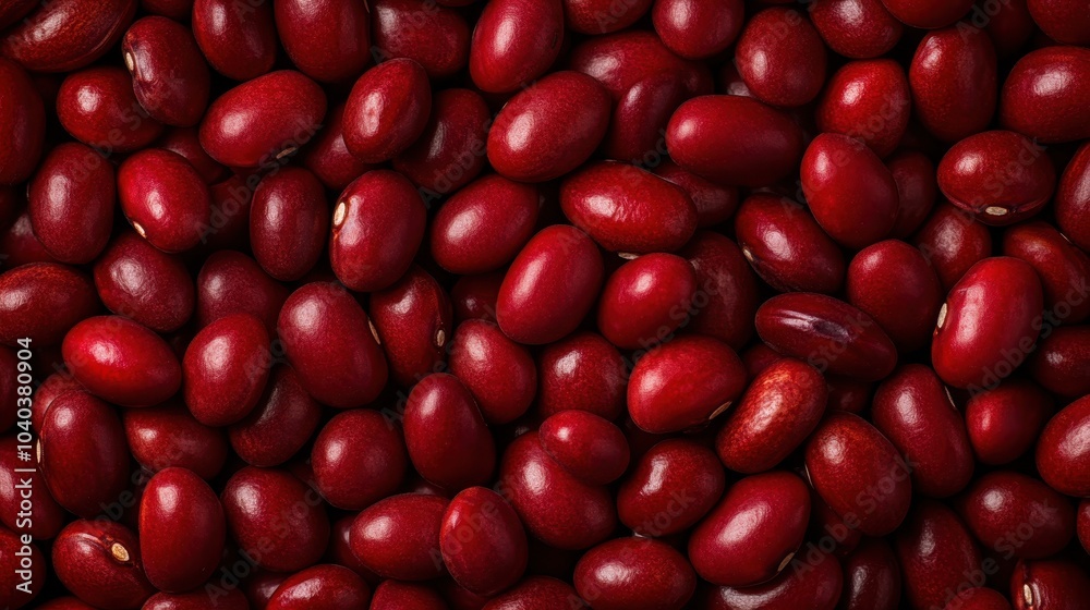 A high-resolution image showcasing glossy red beans in a close-up view, emphasizing their rich color and smooth texture, ideal for culinary and natural themes. A high-resolution image showcasing glossy red beans in a close-up view, emphasizing their rich color and smooth texture, ideal for culinary and natural themes.