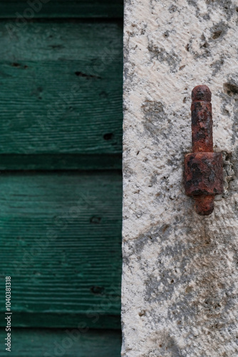 Old wooden door details