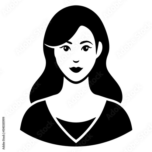 women avatar icon vector