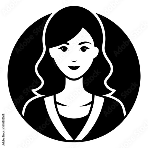 women avatar icon vector