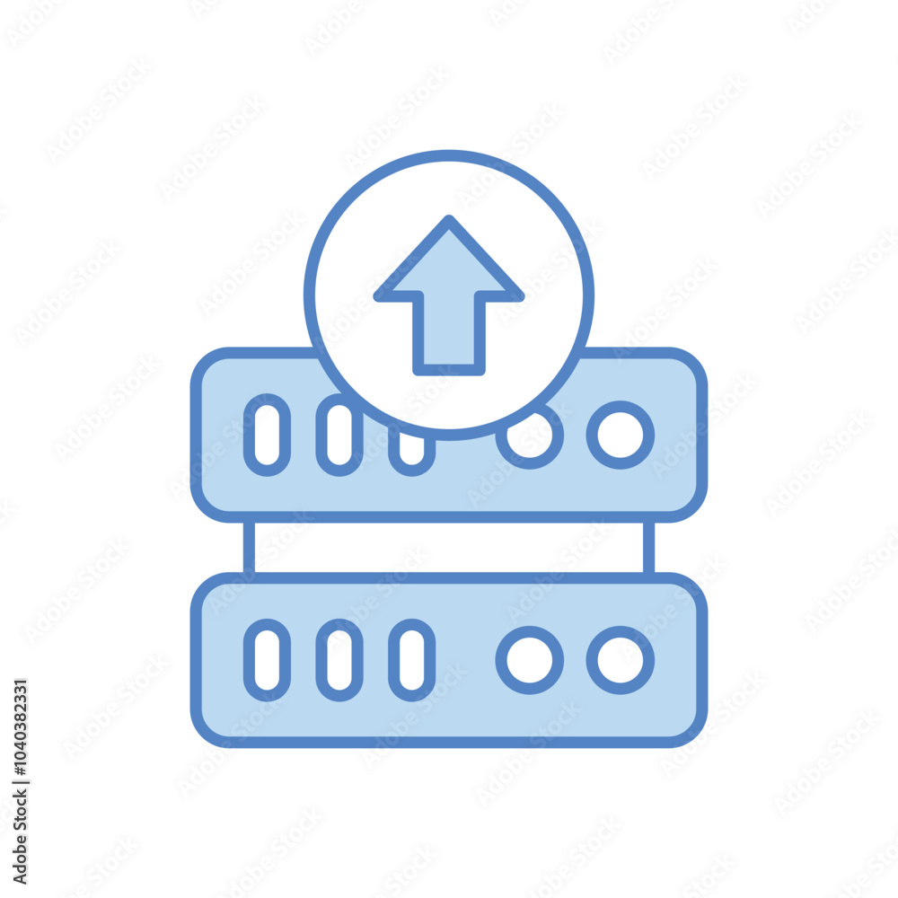 Server Upload vector icon Server Upload vector icon