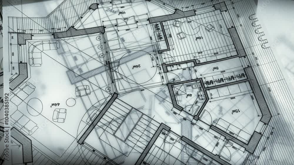 Architecture design: blueprint plan - illustrations of a plan modern residential building / technology, industry, business concept illustration: real estate, building, construction, architecture Architecture design: blueprint plan - illustrations of a plan modern residential building / technology, industry, business concept illustration: real estate, building, construction, architecture