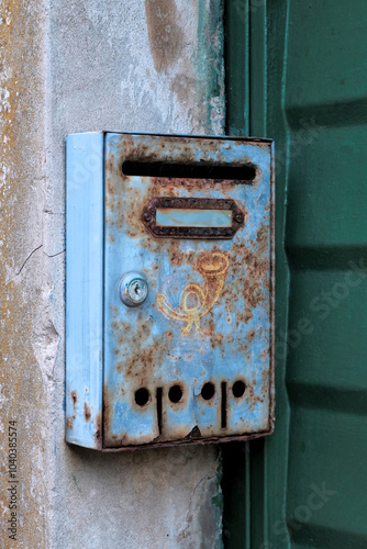 Old wooden door details