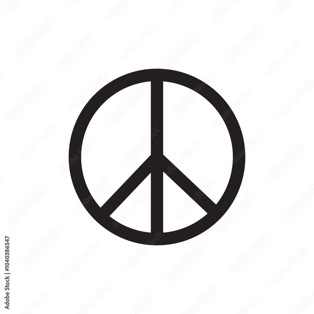 peace symbol on white peace symbol on white