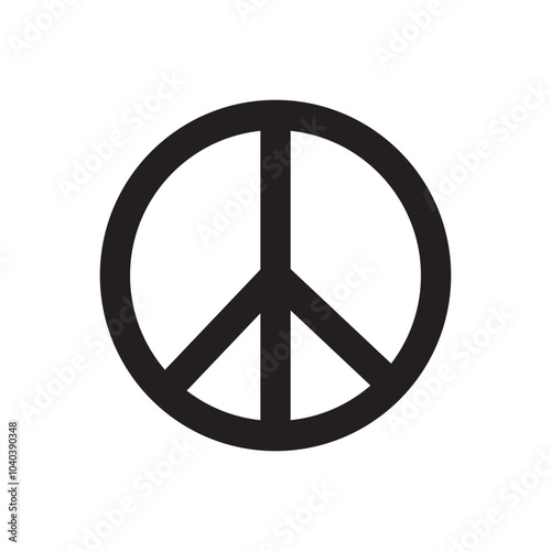 Peace Symbol, Peace sign, anti war icon, international symbol of peace
