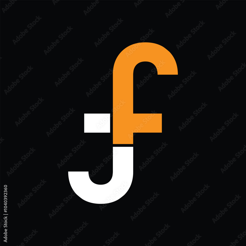 Initial Letter FJ Logo Design Outstanding Creative Modern Symbol Sign Basic Initial Letter FJ Logo Design Outstanding Creative Modern Symbol Sign Basic